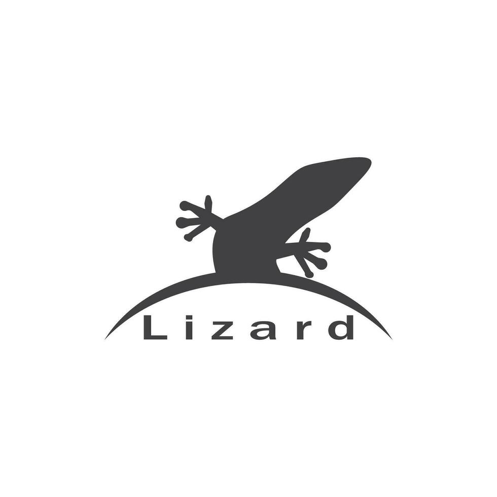 lézard icône silhouette logo symbole vecteur