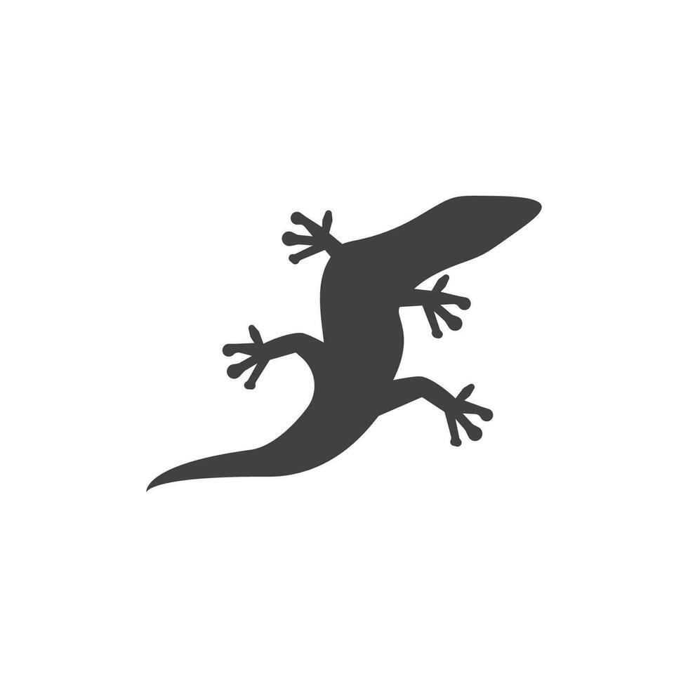 lézard icône silhouette logo symbole vecteur