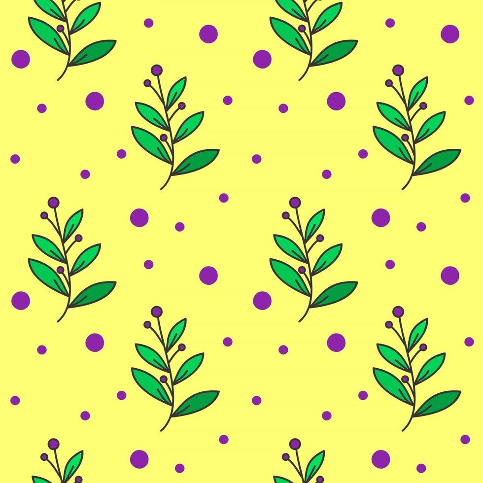 motif floral d'herbe violette pour le fond, le textile, l'impression vecteur