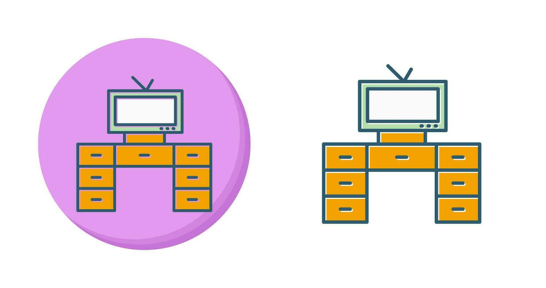 téléviseur avec icône vectorielle vecteur