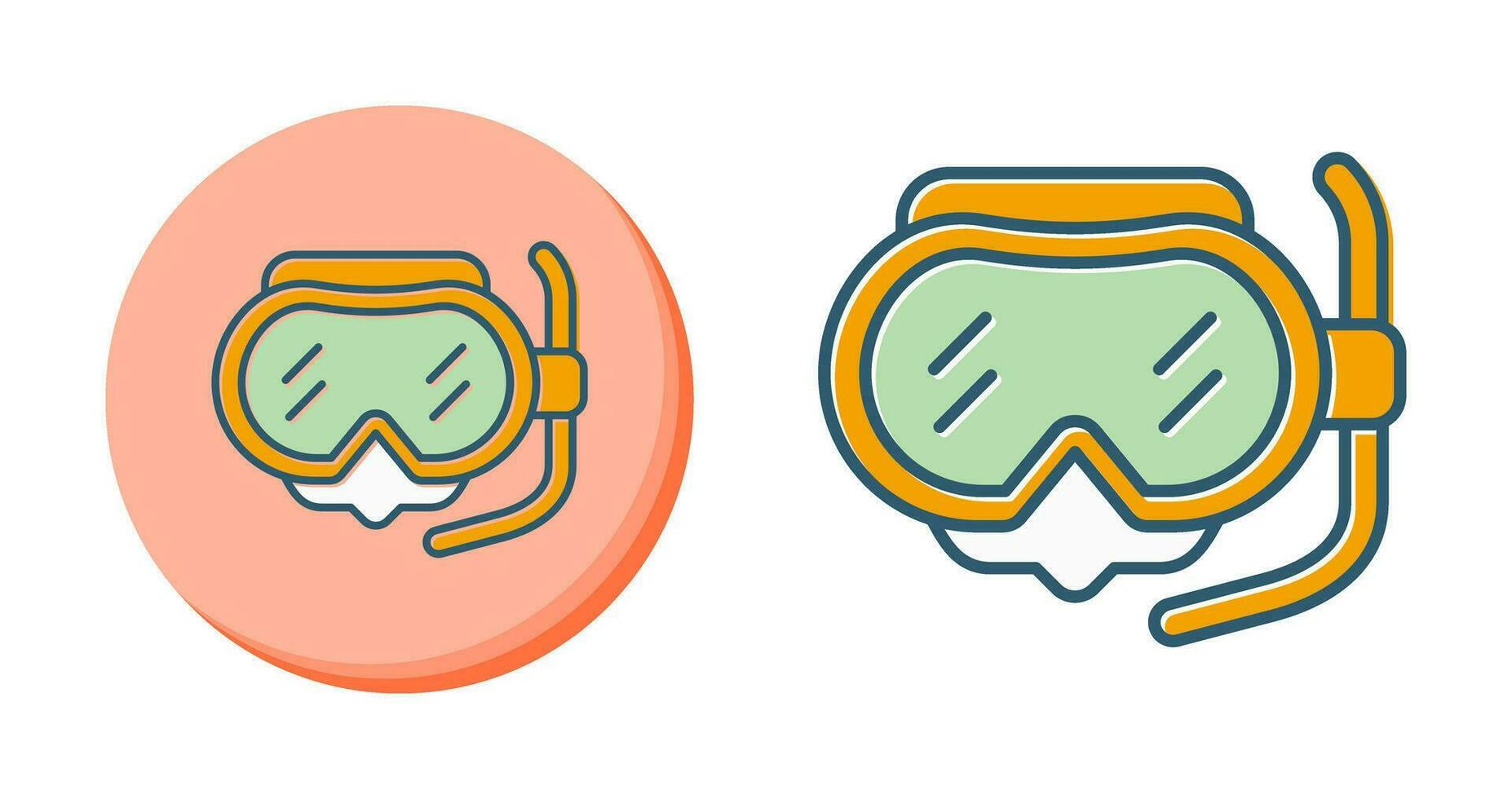 icône de vecteur de masque de plongée