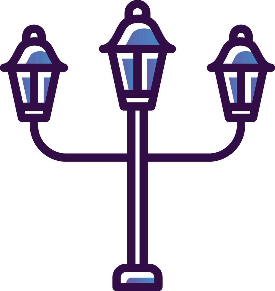 rue lampe vecteur icône conception