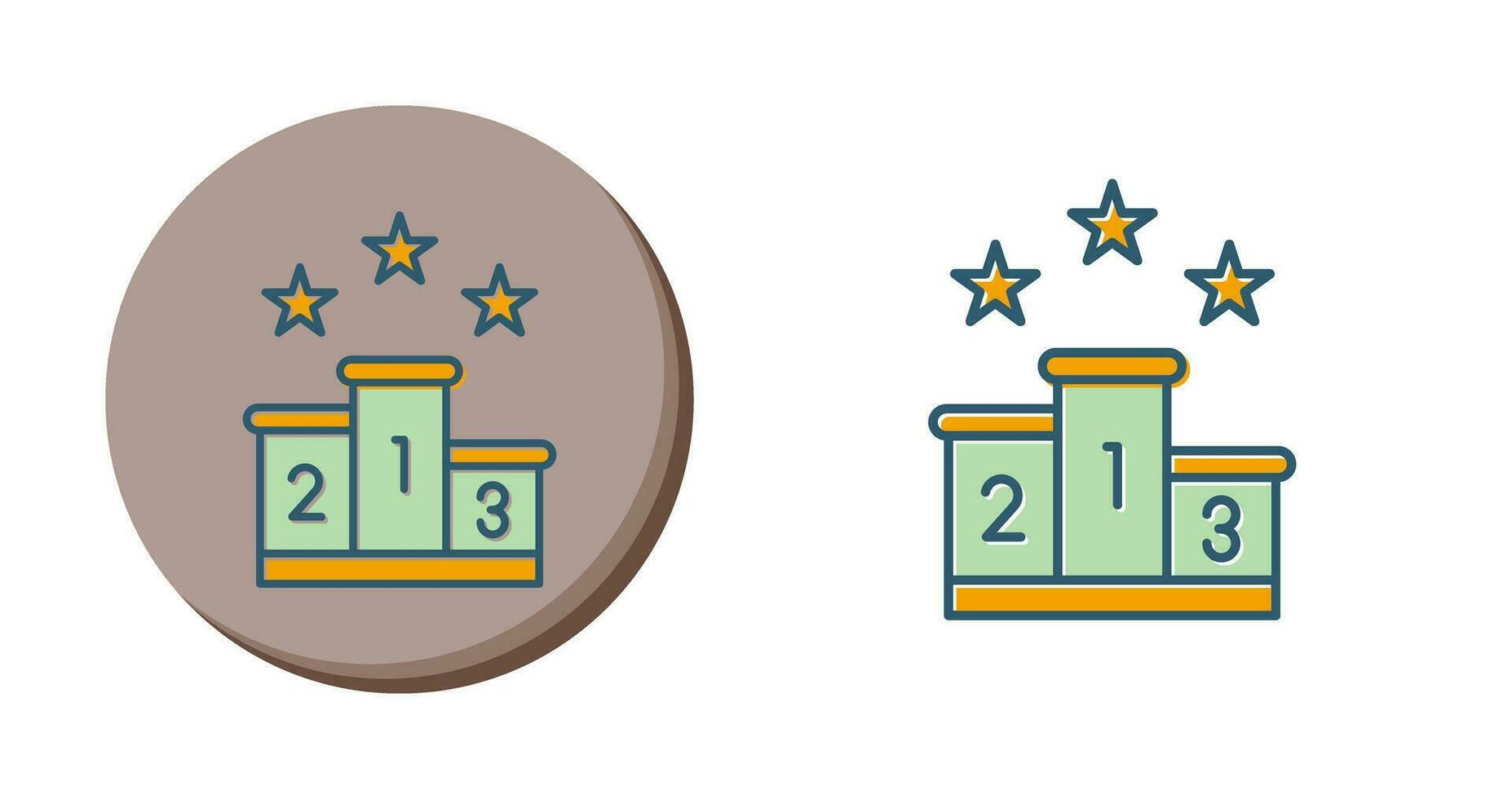 icône de vecteur de podium