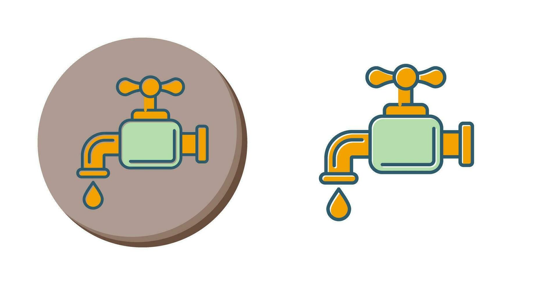 icône de vecteur de robinet d'eau