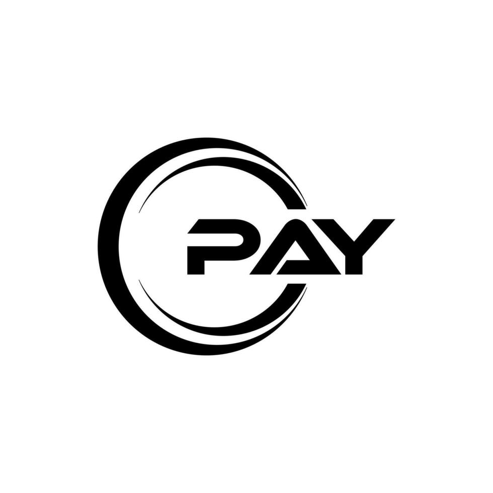 Payer lettre logo conception, inspiration pour une unique identité. moderne élégance et Créatif conception. filigrane votre Succès avec le frappant cette logo. vecteur