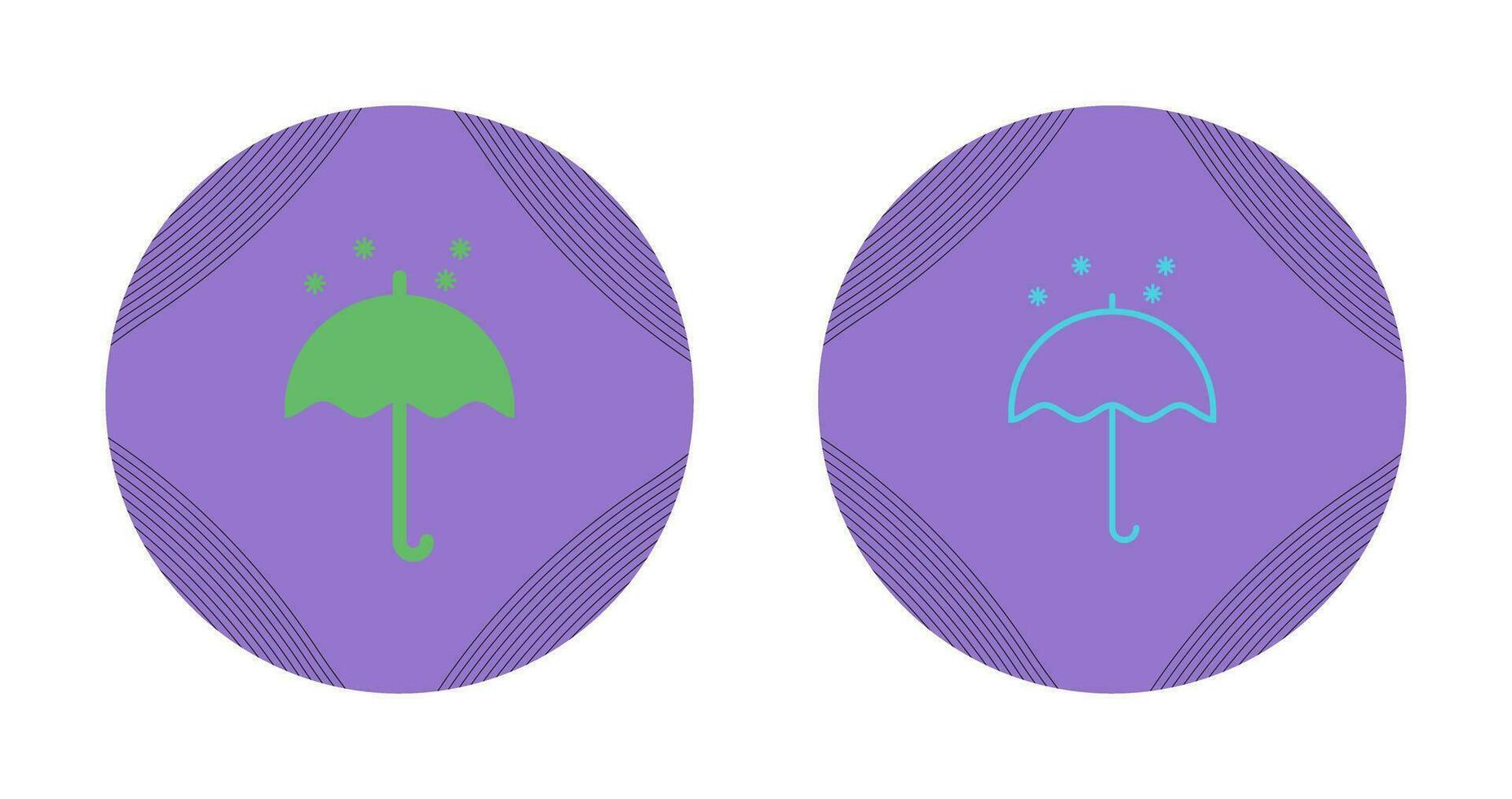 parapluie avec icône de vecteur de neige