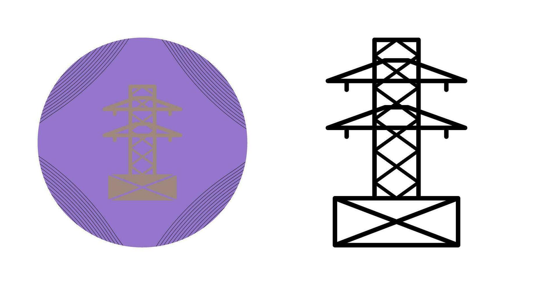 icône de vecteur de tour électrique