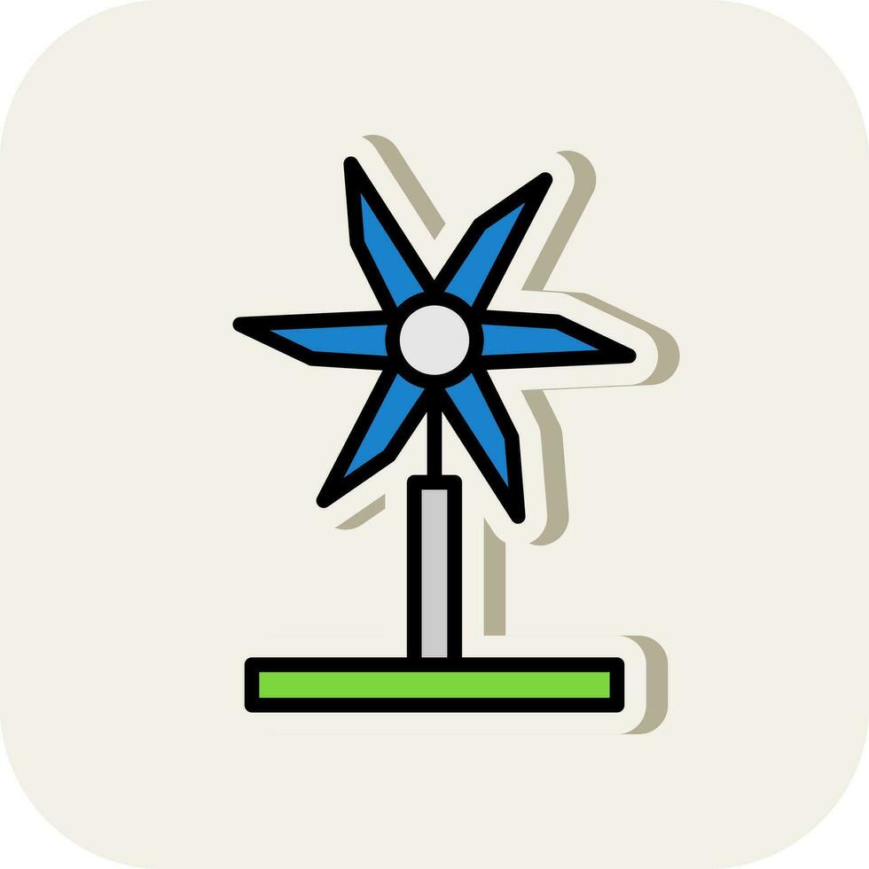 conception d'icône de vecteur d'éolienne