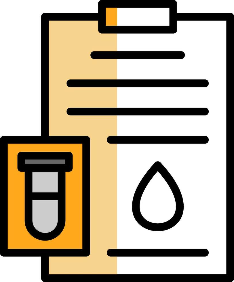 conception d'icône de vecteur de test sanguin