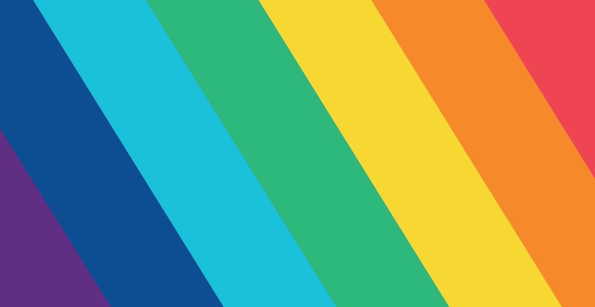 Couleurs arc-en-ciel multicolores abstraites, 7 nuances - illustration vectorielle vecteur