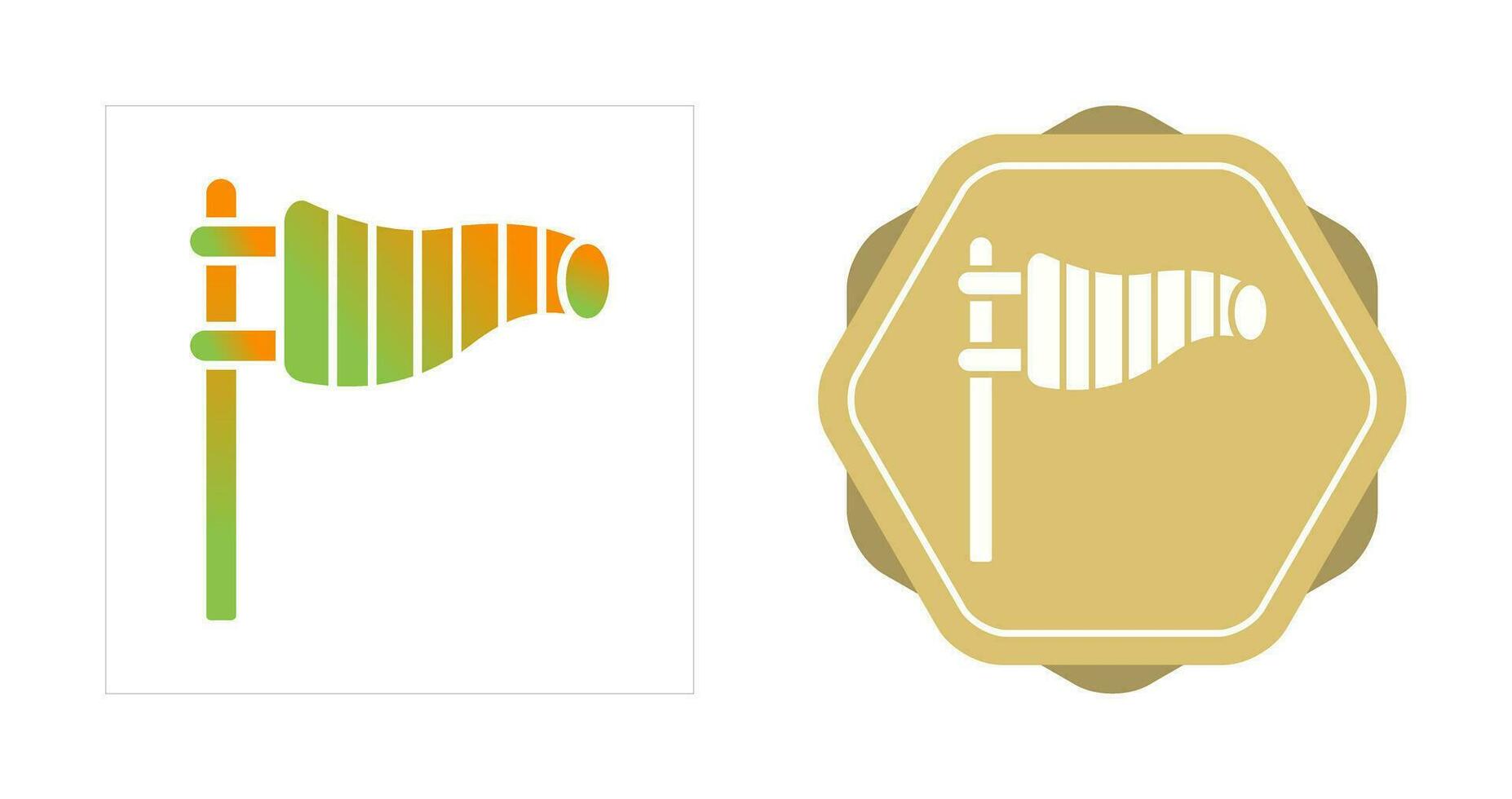 icône de vecteur de signe de vent