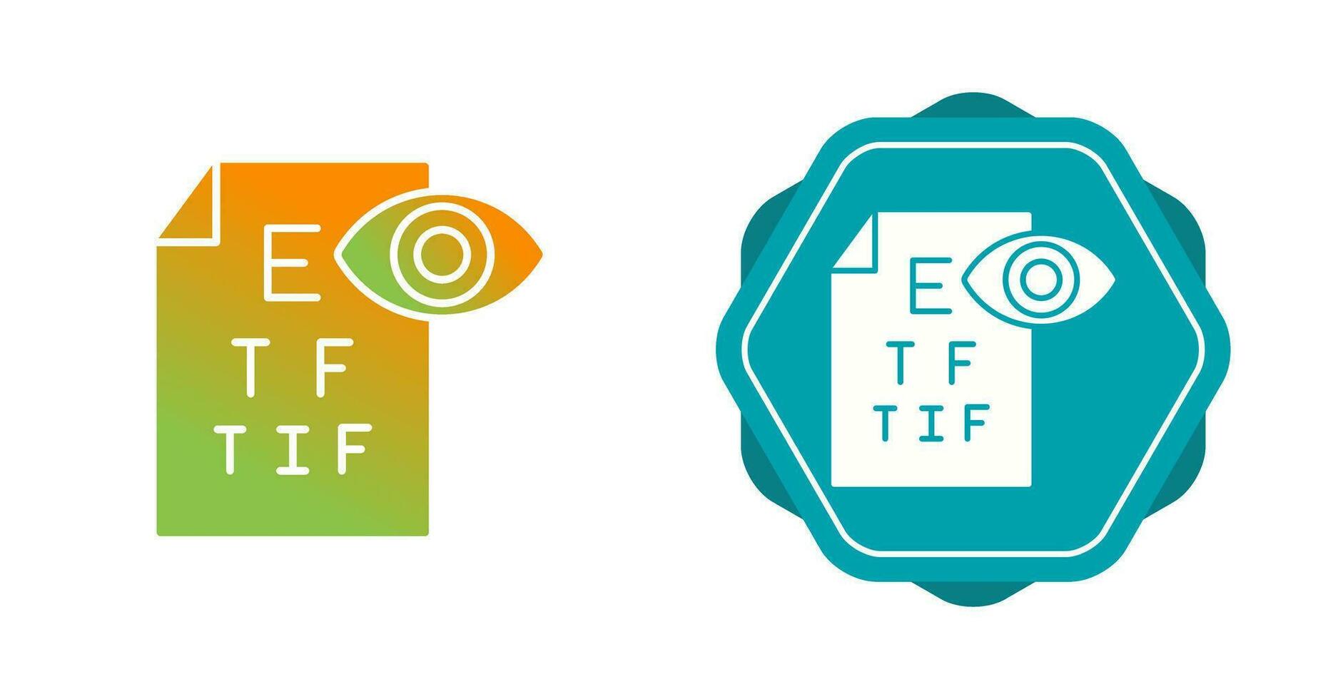 icône de vecteur de test oculaire