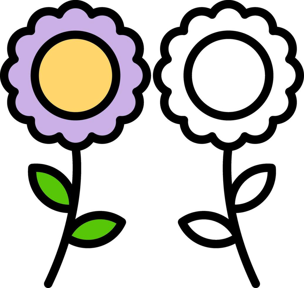 conception d & # 39; icône de vecteur de fleur