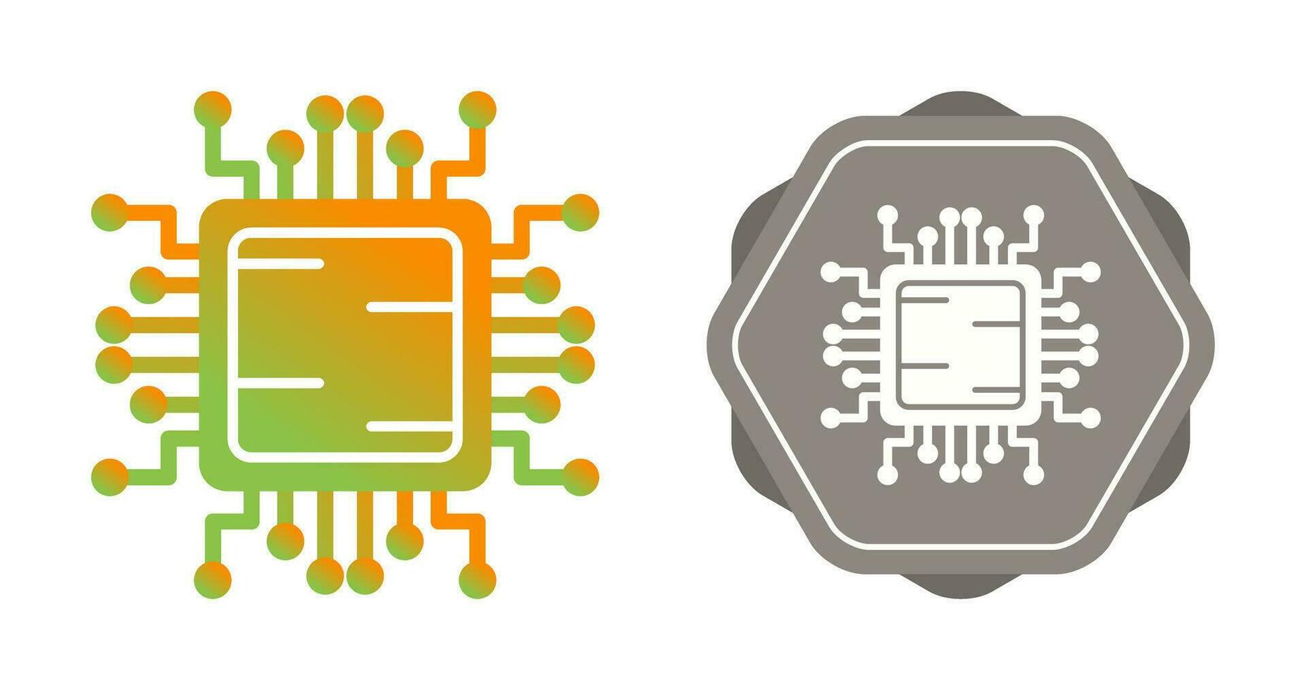icône de vecteur de processeur