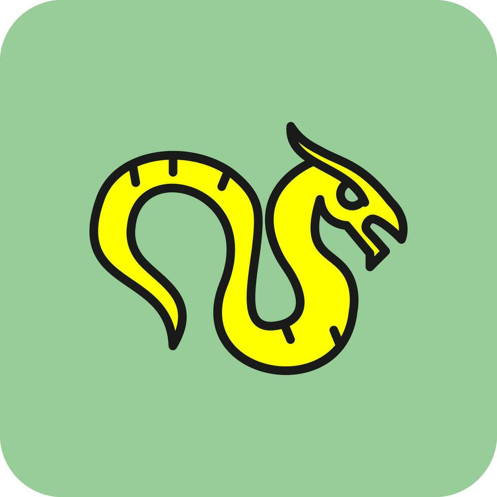 conception d'icône de vecteur de dragon