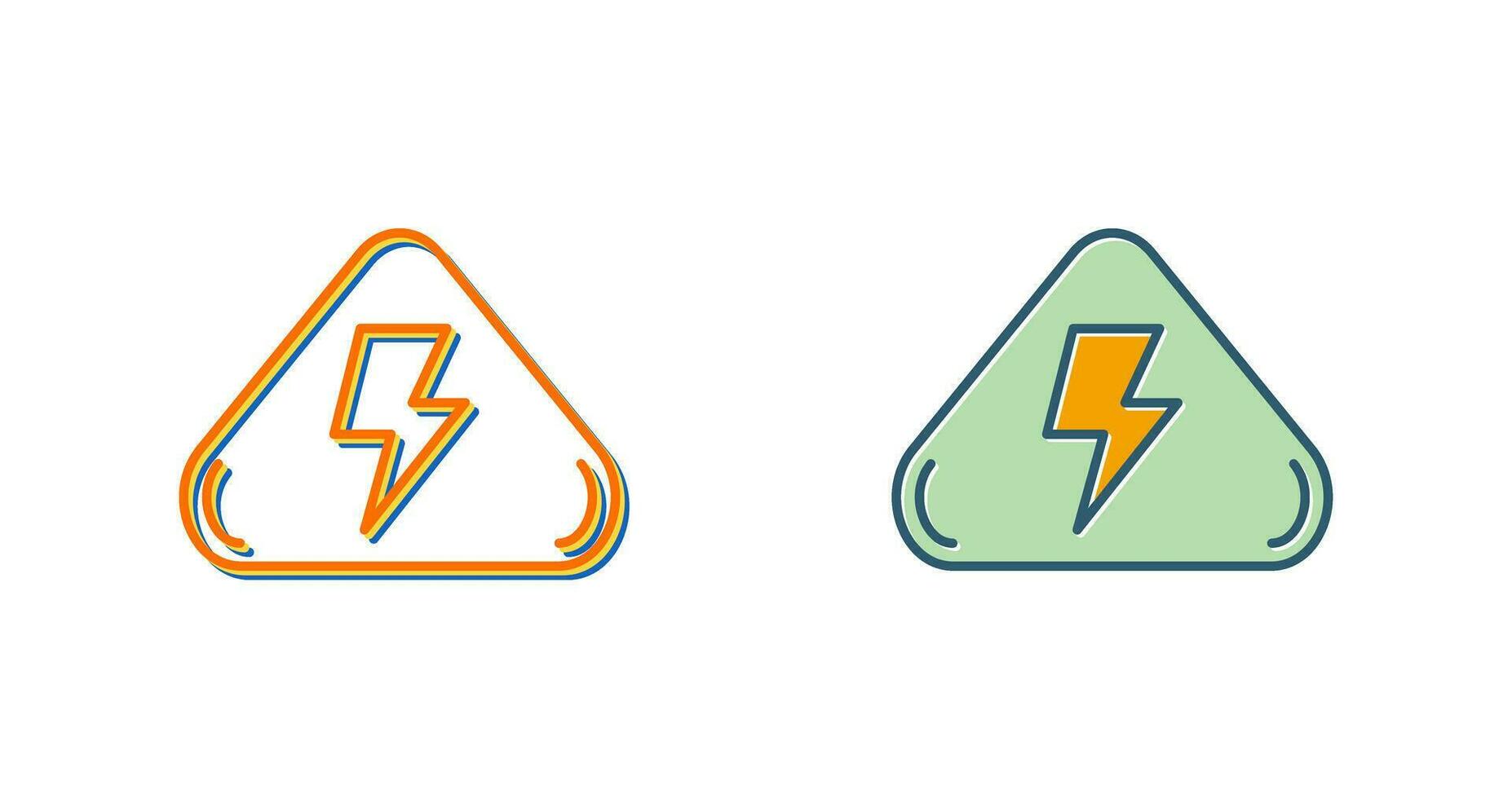 icône de vecteur de danger électrique