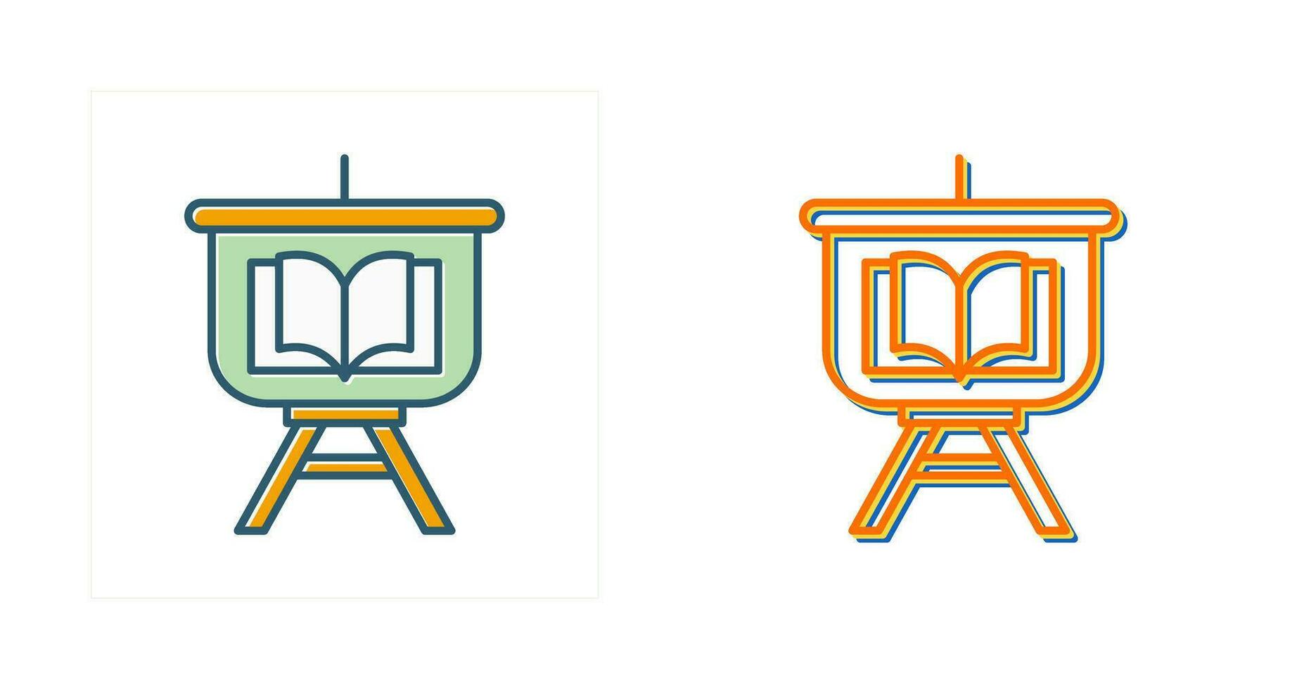 icône de vecteur de présentation de l'éducation