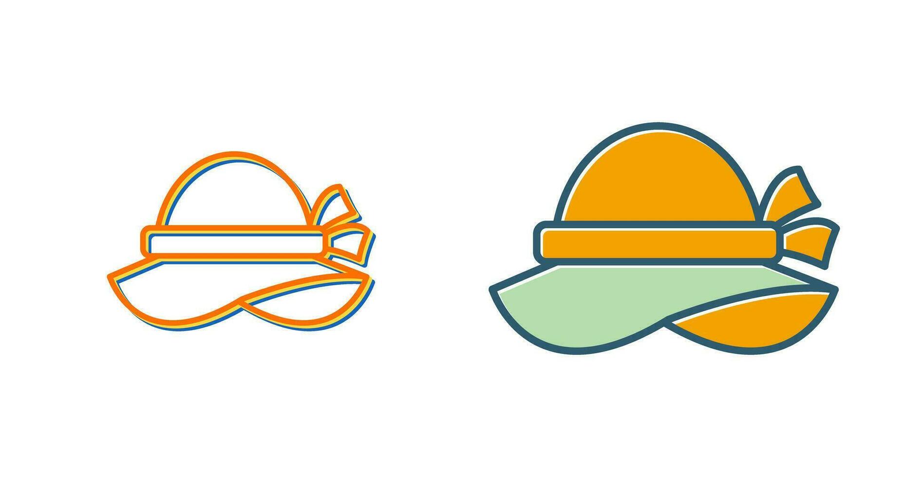 icône de vecteur de chapeau pamela
