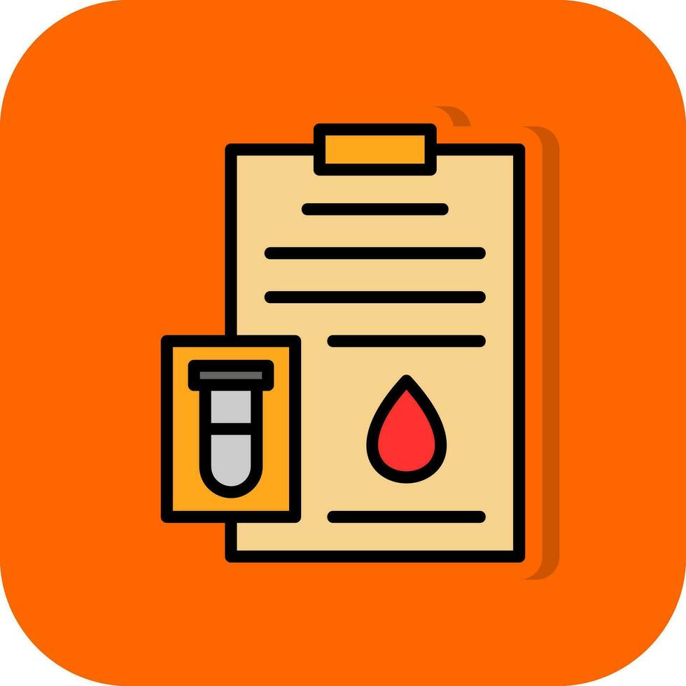 conception d'icône de vecteur de test sanguin