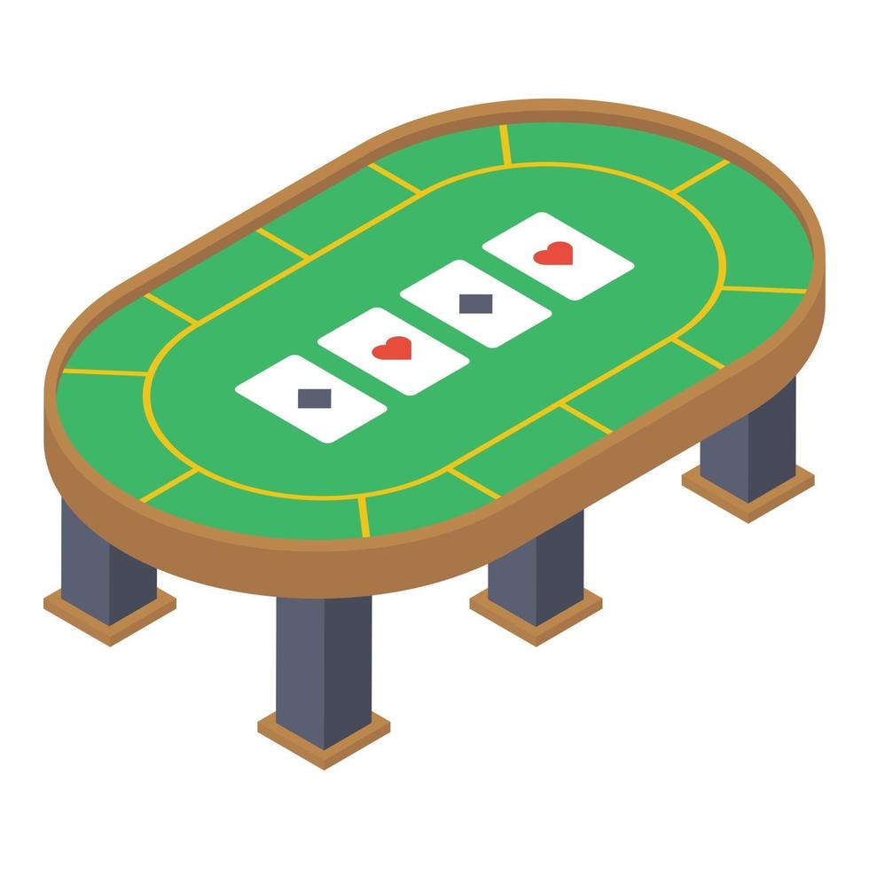 notions de table de poker vecteur