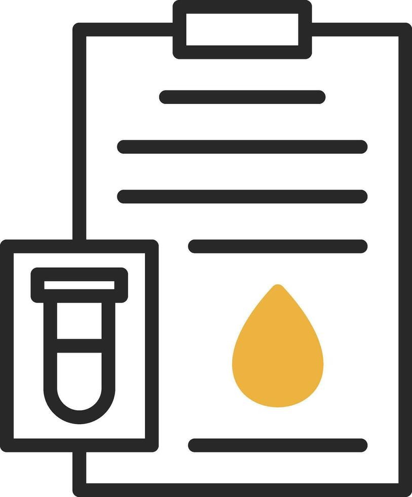 conception d'icône de vecteur de test sanguin