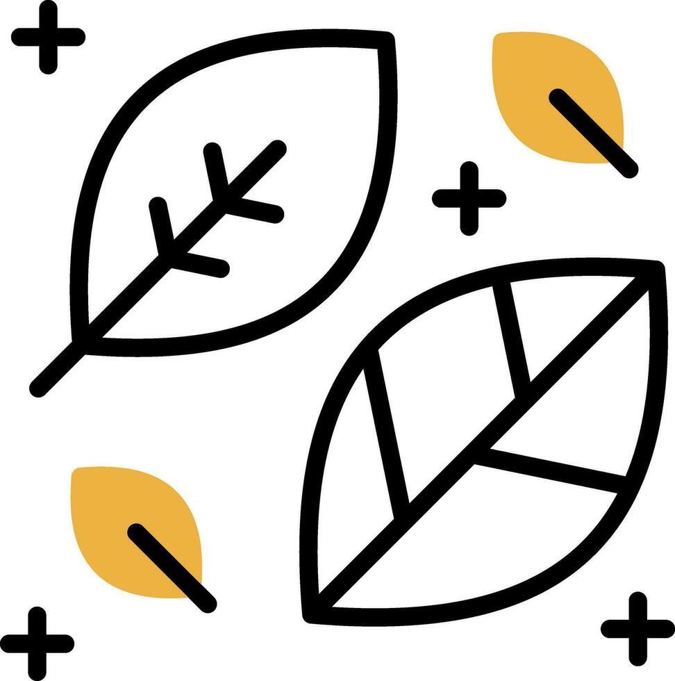 feuilles vecteur icône conception