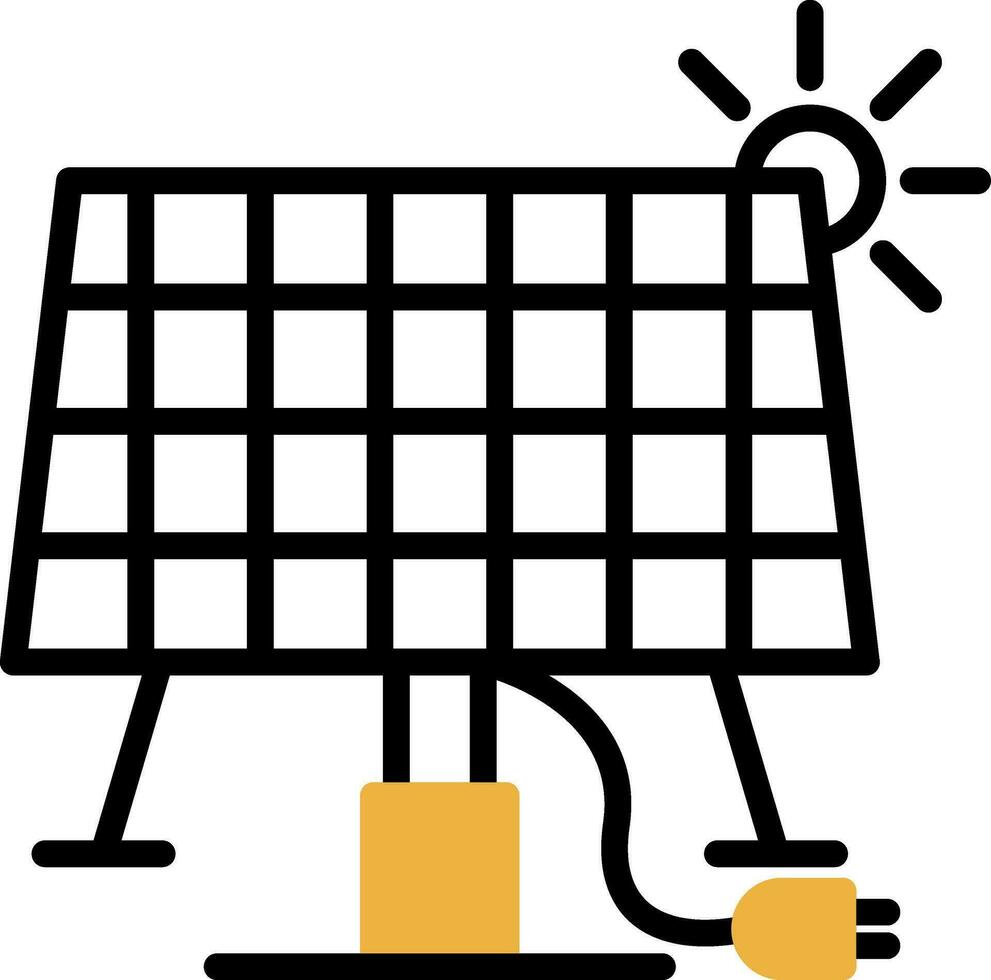 conception d'icône de vecteur d'énergie solaire