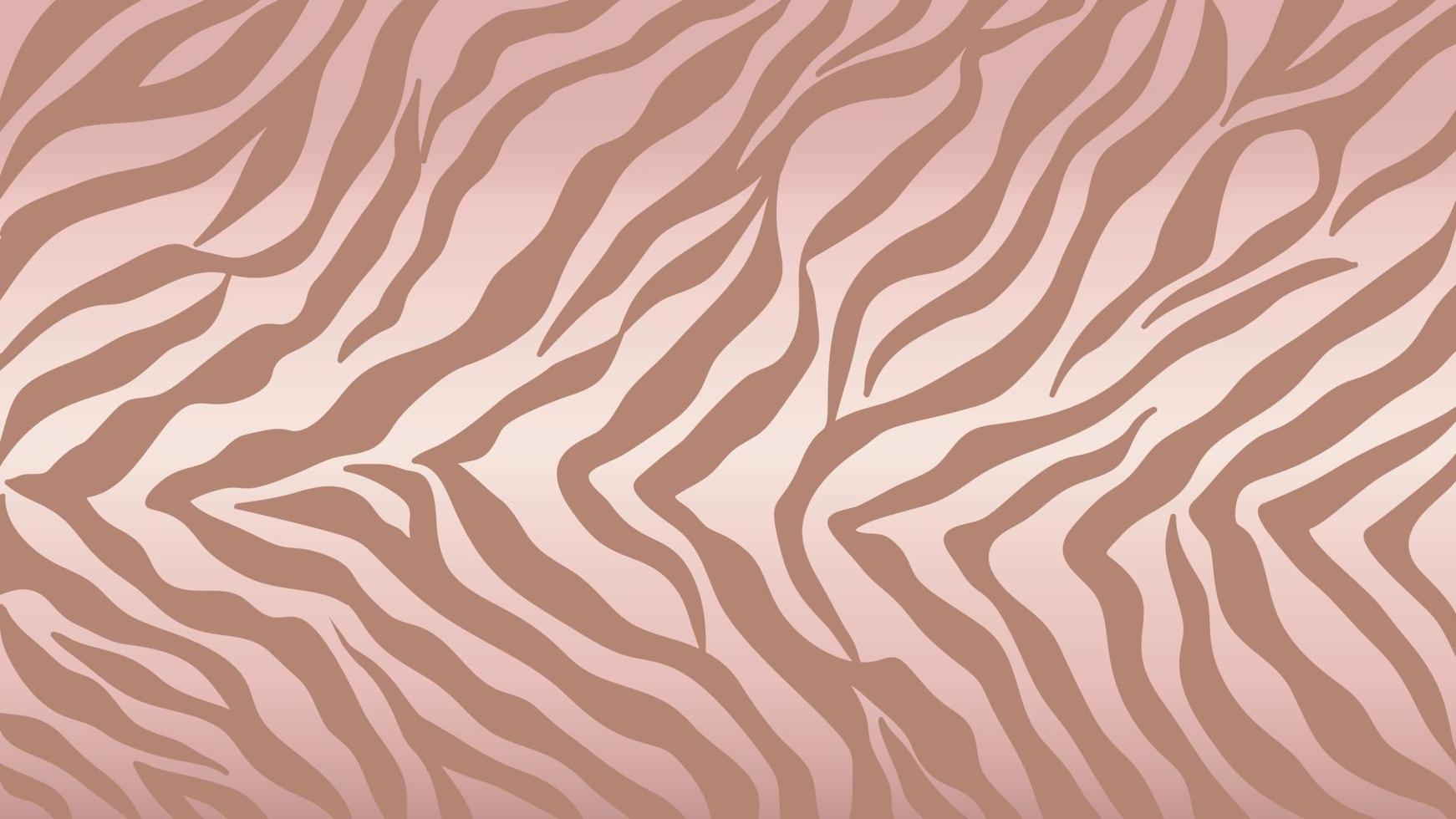 vecteur de fond de peau de zèbre en or rose. texture dorée de luxe avec effet feuille. motif de rayures animales illustration vectorielle d'art mural.