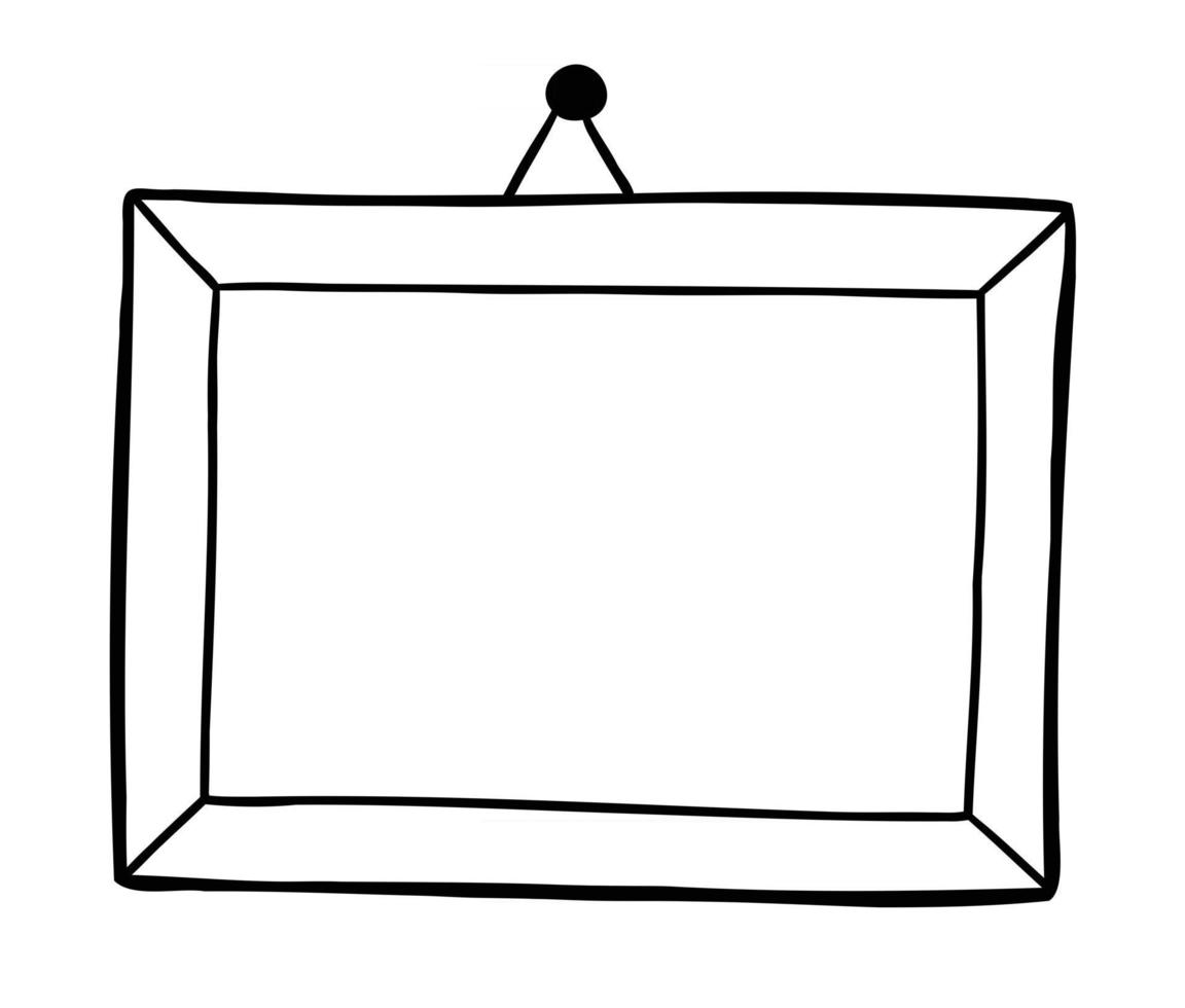 illustration vectorielle de dessin animé de cadre photo accroché au mur  2877119 Art vectoriel chez Vecteezy