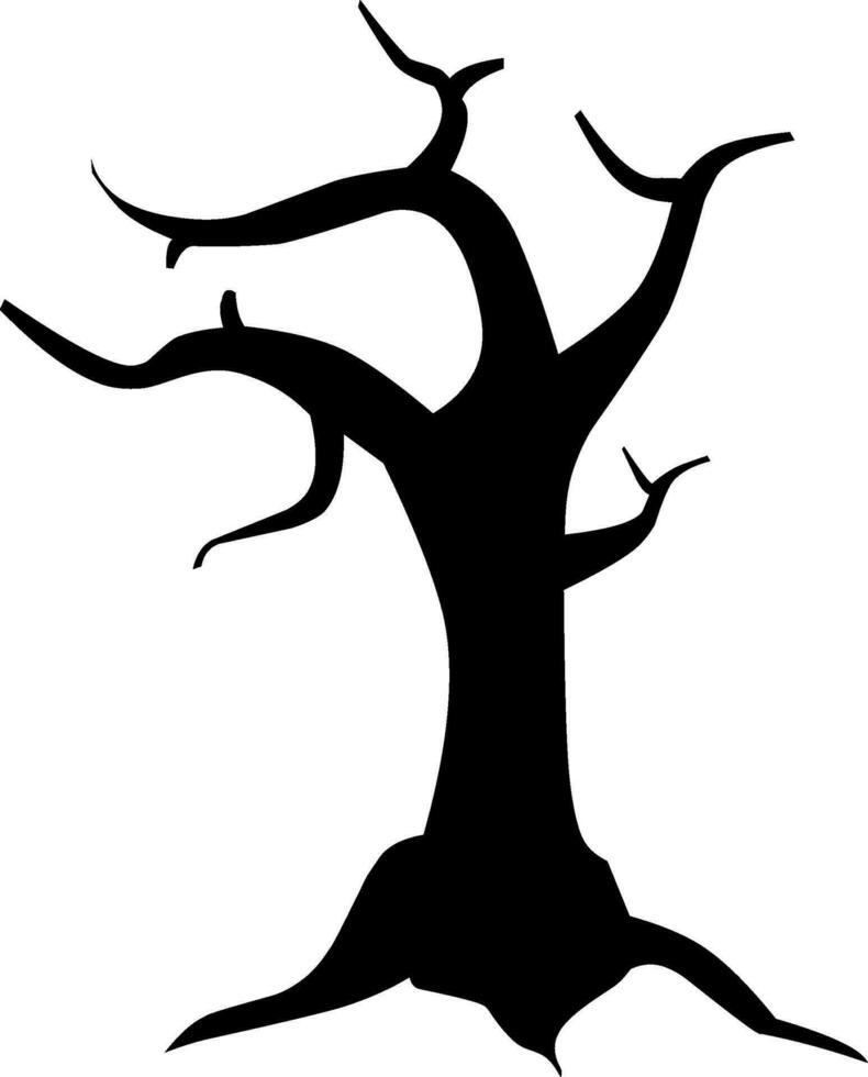mort arbre icône vecteur illustration pour content Halloween événement. Halloween arbre icône cette pouvez être utilisé comme symbole, signe ou décoration. effrayant arbre icône graphique Ressource pour Halloween thème vecteur conception