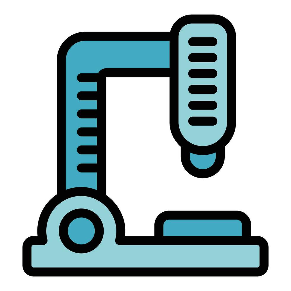 école microscope icône vecteur plat