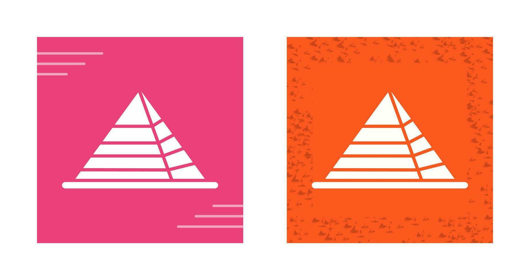 icône de vecteur de pyramide