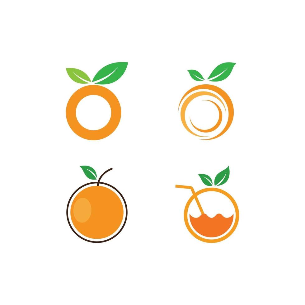 vecteur de logo orange