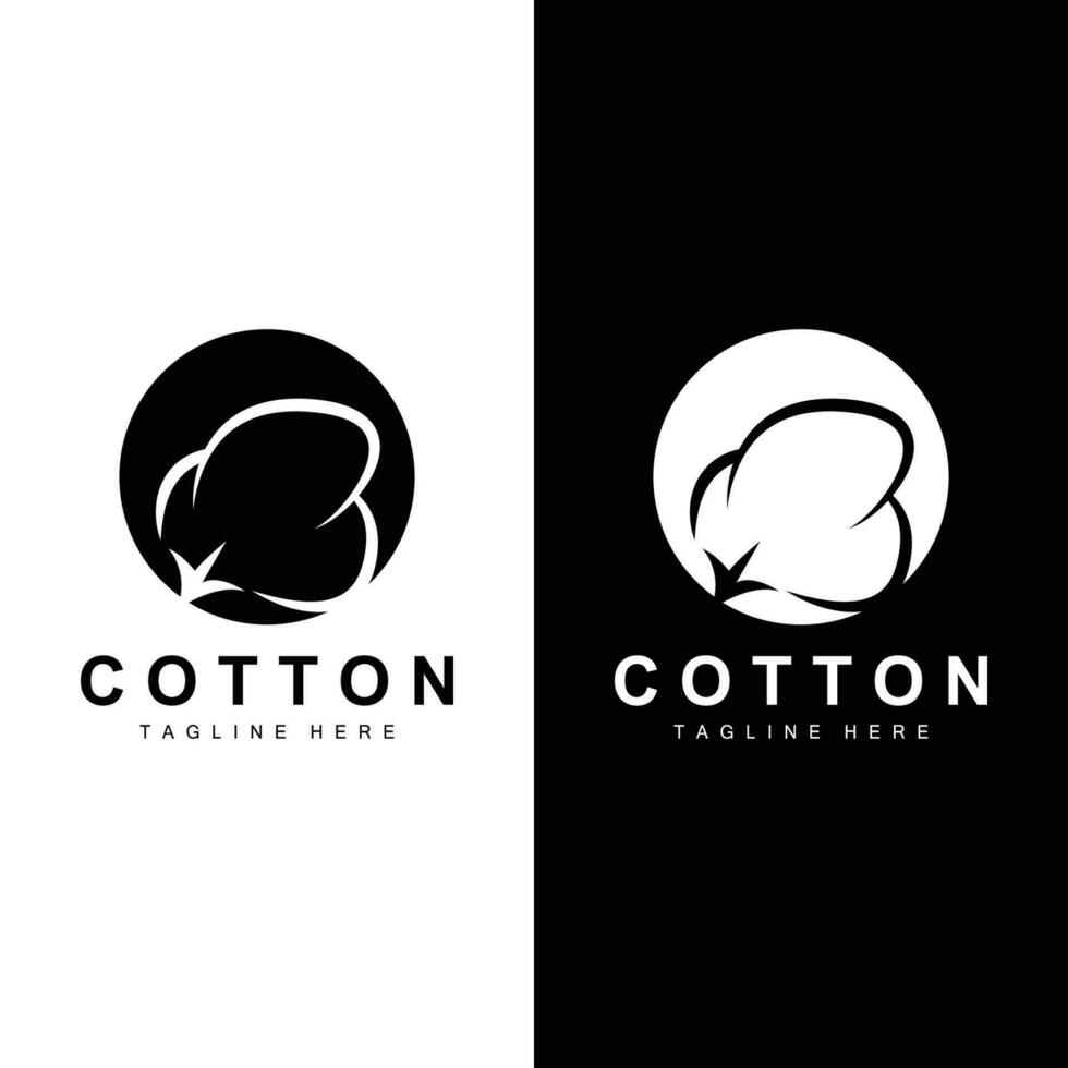 coton logo plante conception vecteur modèle symbole