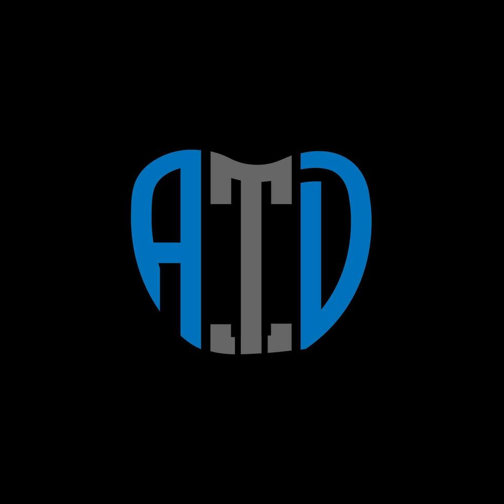 atd lettre logo Créatif conception. atd unique conception. vecteur