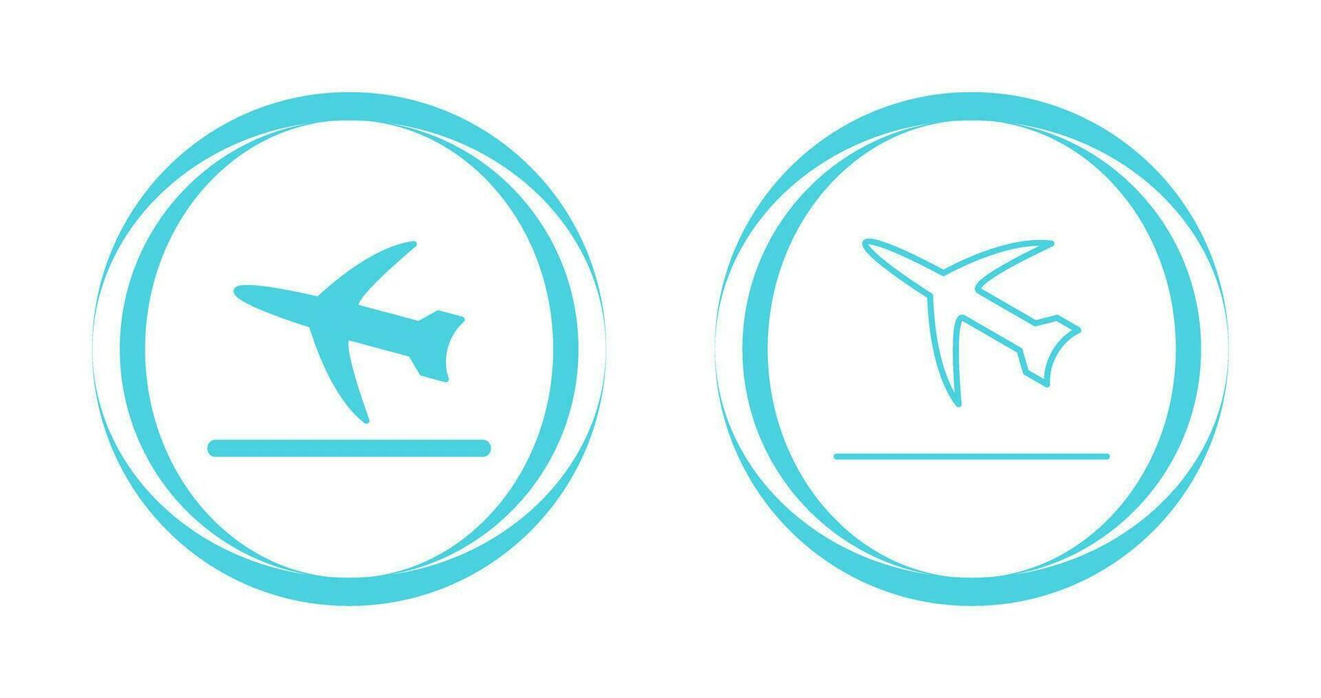 icône de vecteur de décollage de vol