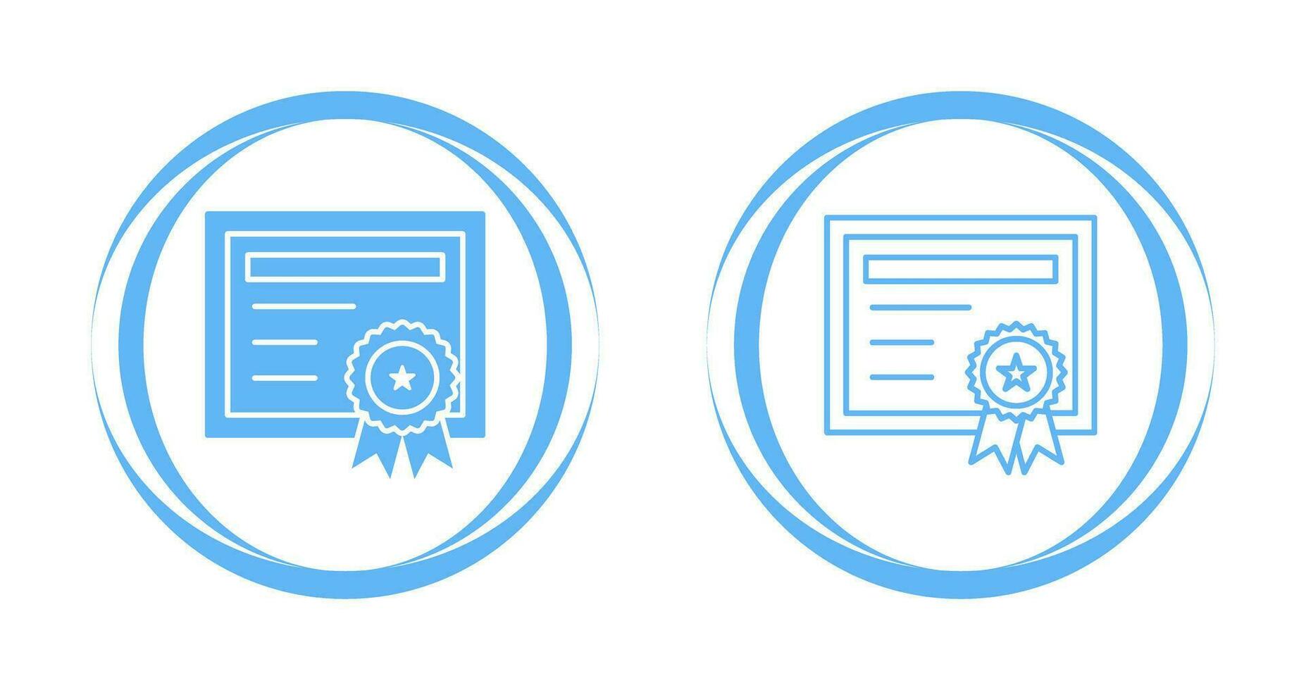 icône de vecteur de certificat