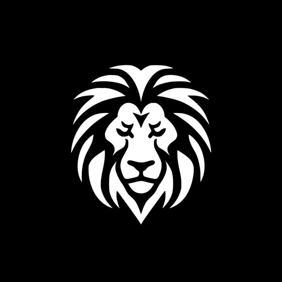 lion, noir et blanc vecteur illustration