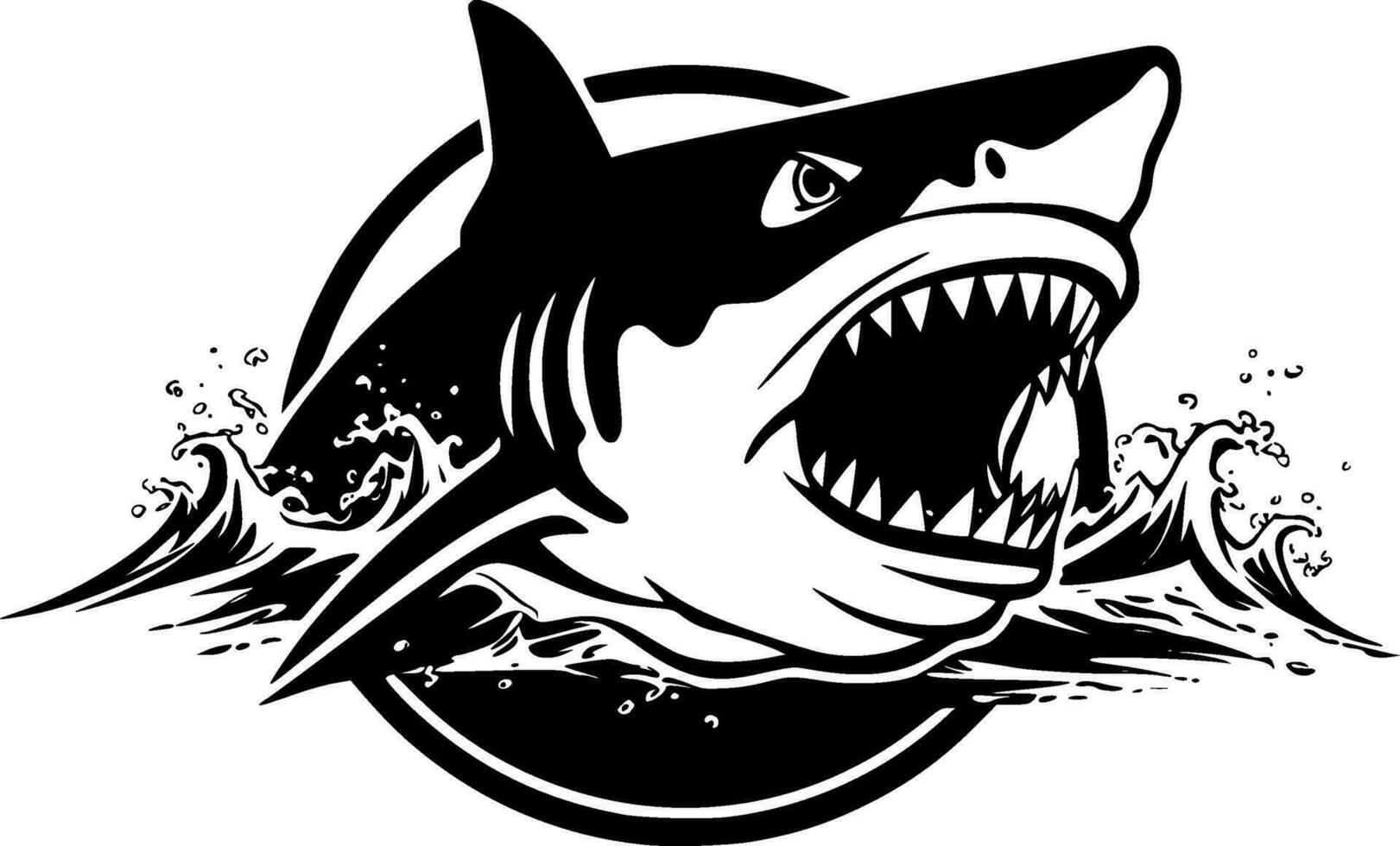 requin - haute qualité vecteur logo - vecteur illustration idéal pour T-shirt graphique