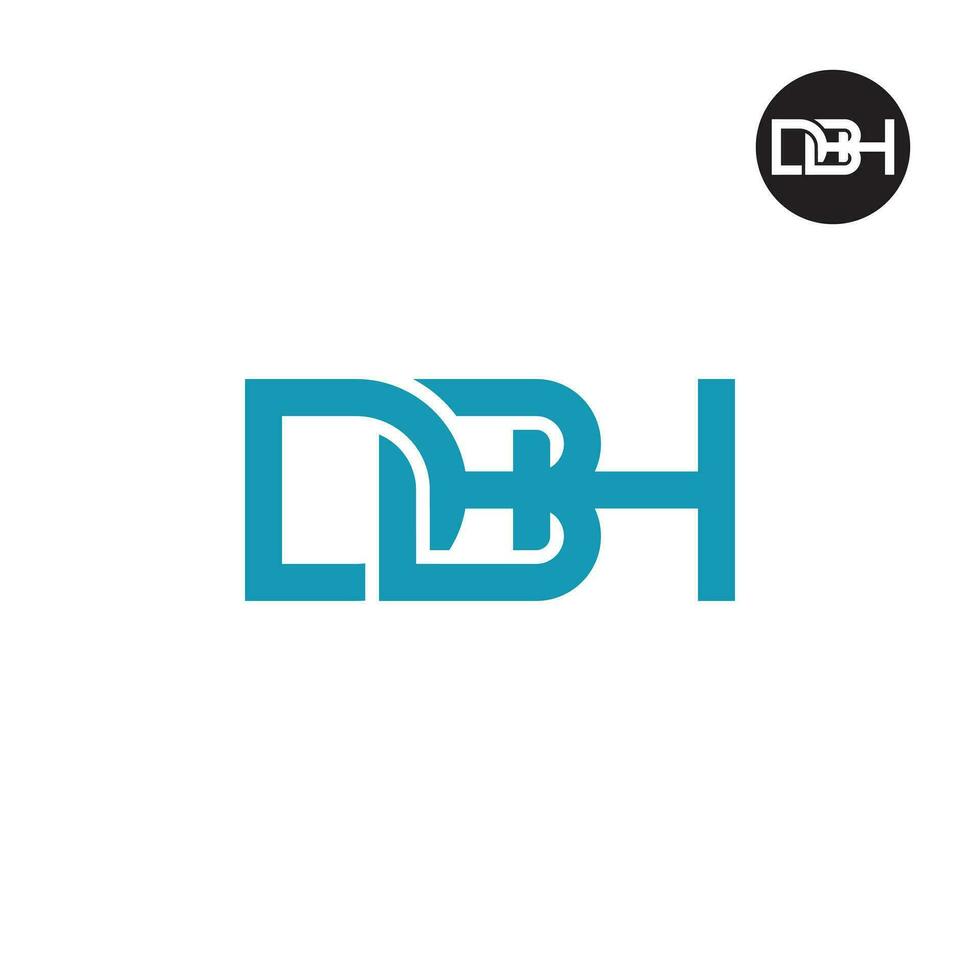 lettre dhp monogramme logo conception vecteur