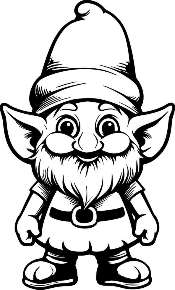 mignonne gnome vecteur illustration