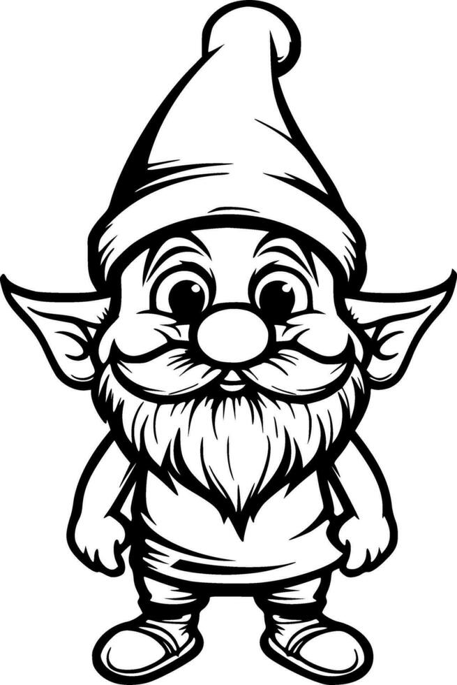 mignonne gnome vecteur illustration