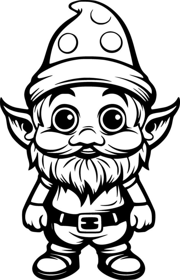 mignonne gnome vecteur illustration