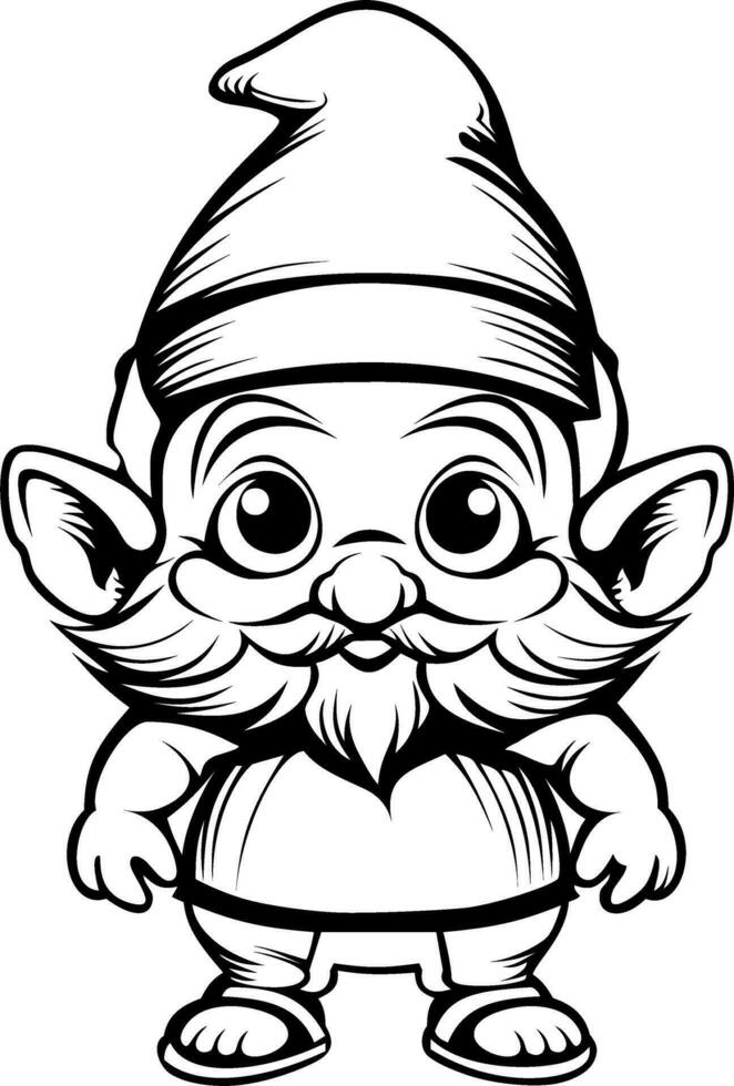 mignonne gnome vecteur illustration