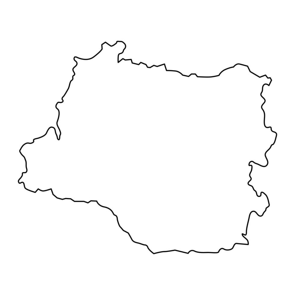 los rios Région carte, administratif division de Chili. vecteur