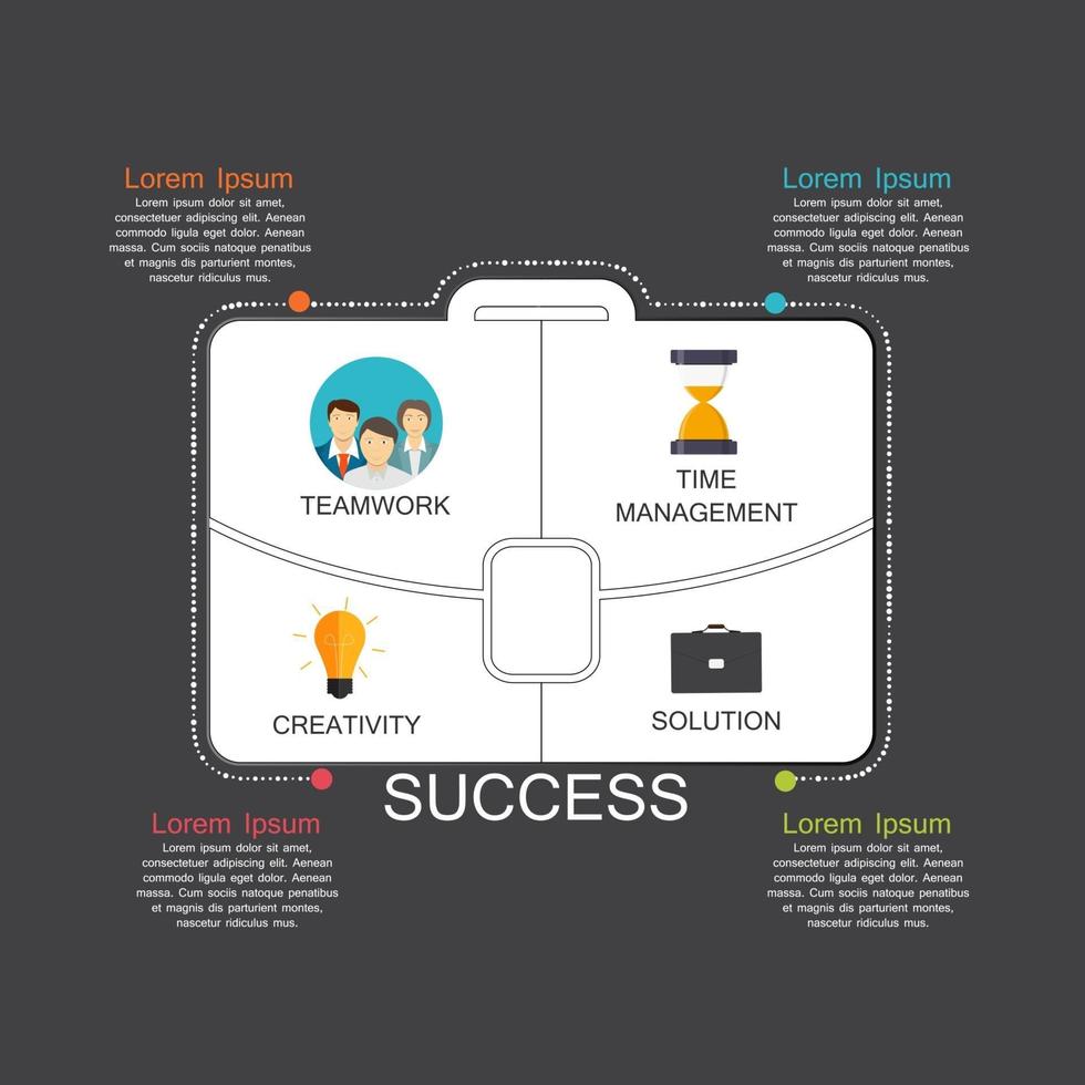 modèles d'infographie pour l'illustration vectorielle d'affaires. eps10 vecteur