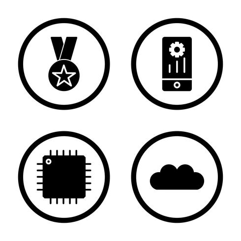 Ensemble d&#39;icônes d&#39;optimisation de moteur de recherche vecteur référencement