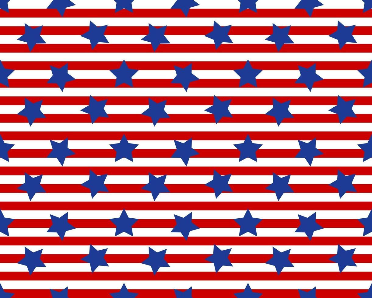 abstrait. couleurs du drapeau étoile usa couleurs bleu, rouge, blanc sans soudure de fond. conception pour le jour de l'indépendance, le 4 juillet. vecteur. vecteur
