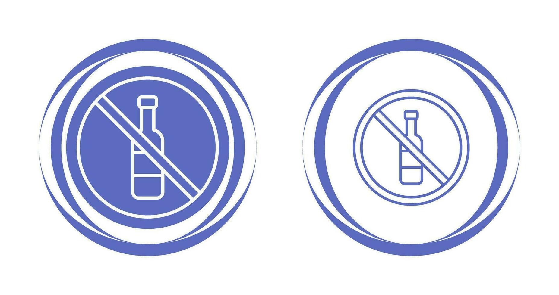 pas d'icône de vecteur d'alcool