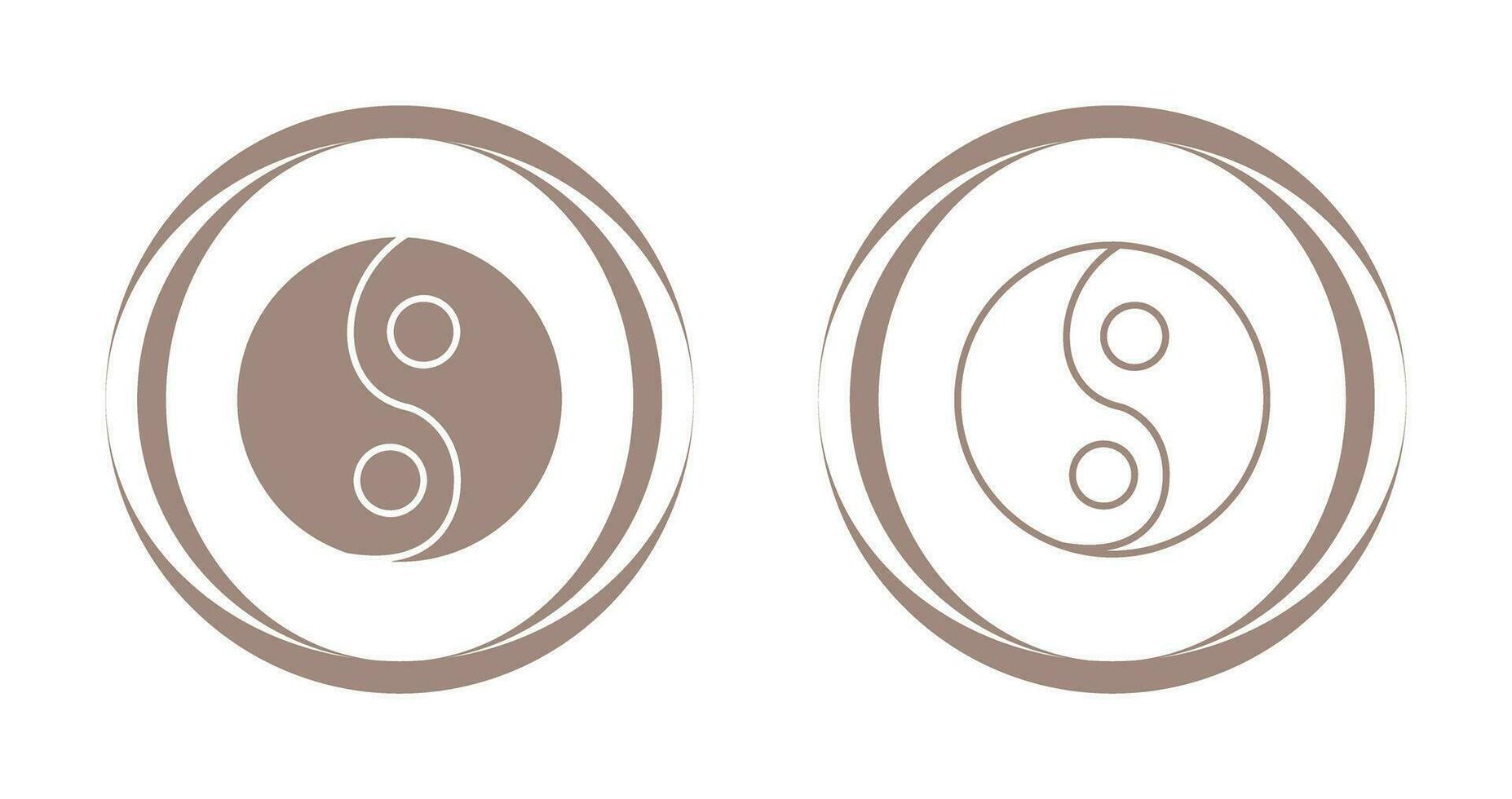 icône de vecteur yin yang